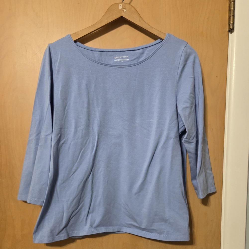 Eileen Fisher Top Large Blue